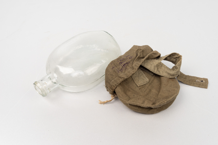 Soviet ww2 glass water bottle 1
