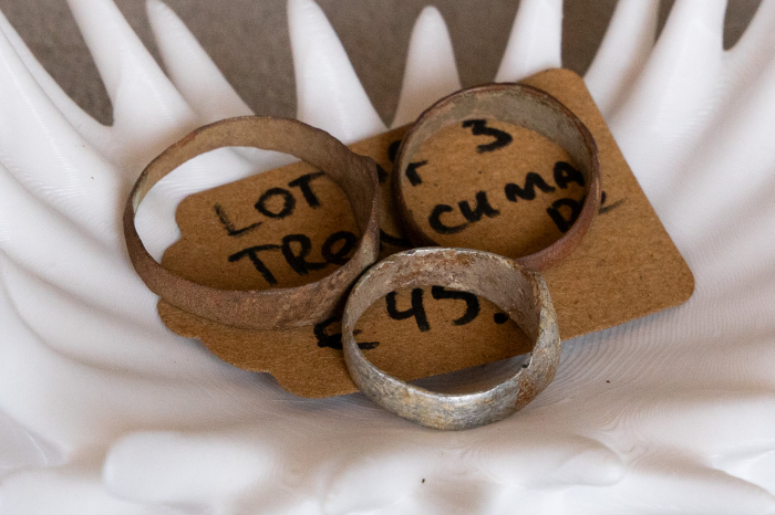Lot of 3 German ww2 trenchmade rings