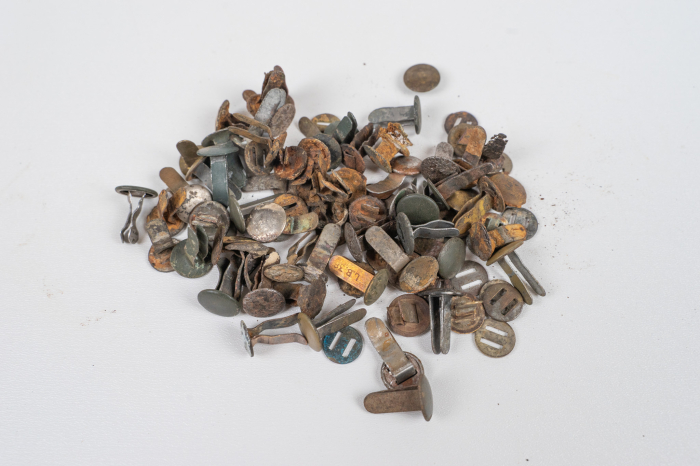 A big lot of relic liner pins with some repro as bonus