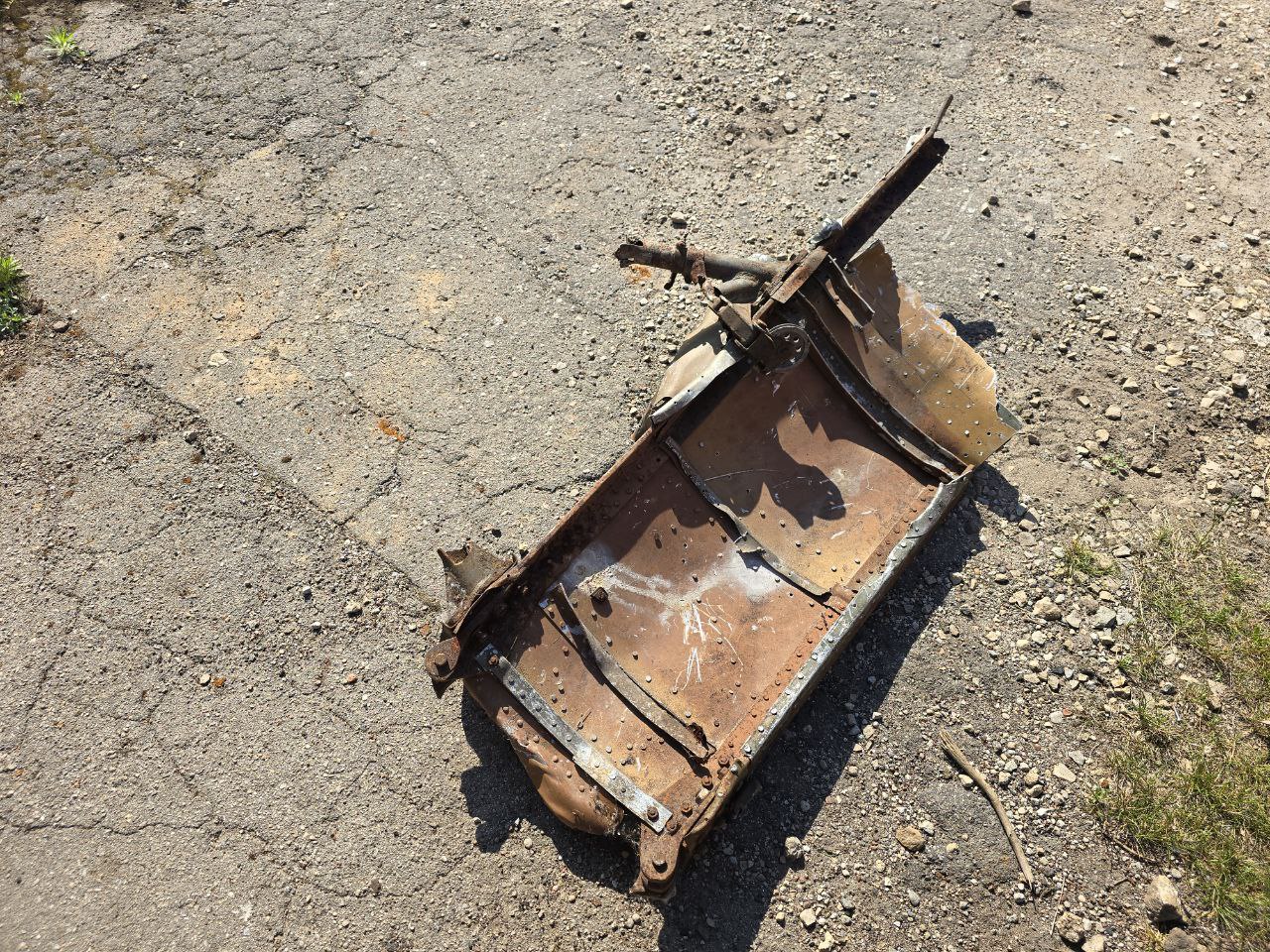 Part of shotdown IL2 121Х65 cm