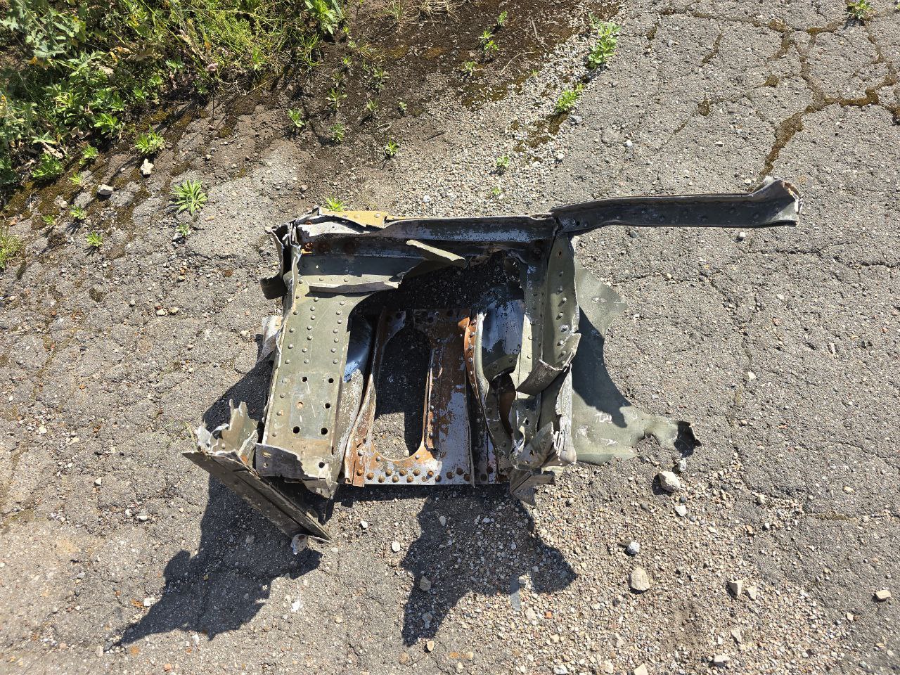 Part of shotdown IL2  80Х50 cm