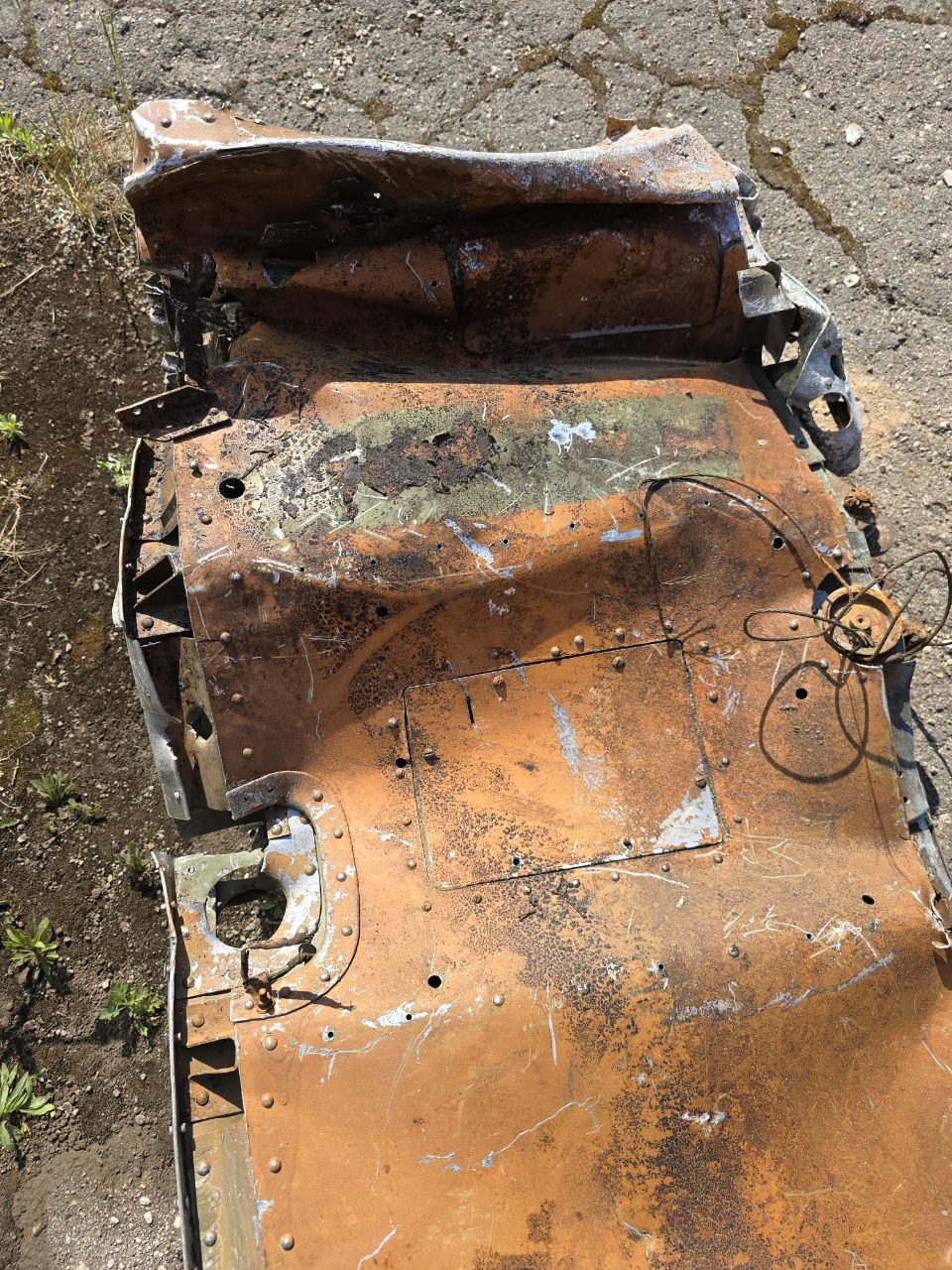 Part of shotdown IL2  120Х60 cm