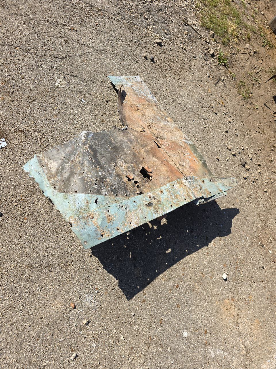 Part of shotdown IL2  85Х80 cm