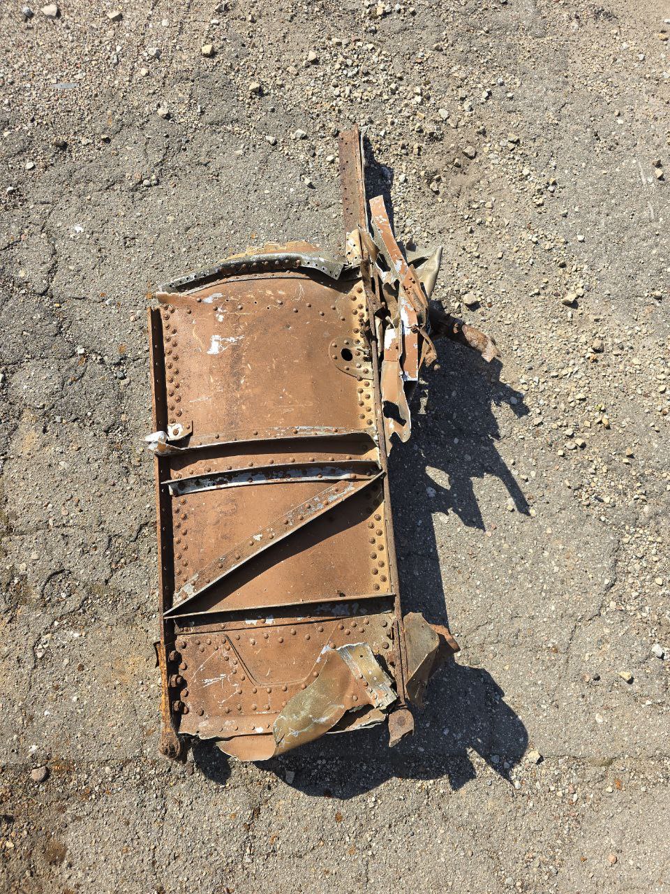 Part of shotdown IL2 121Х65 cm