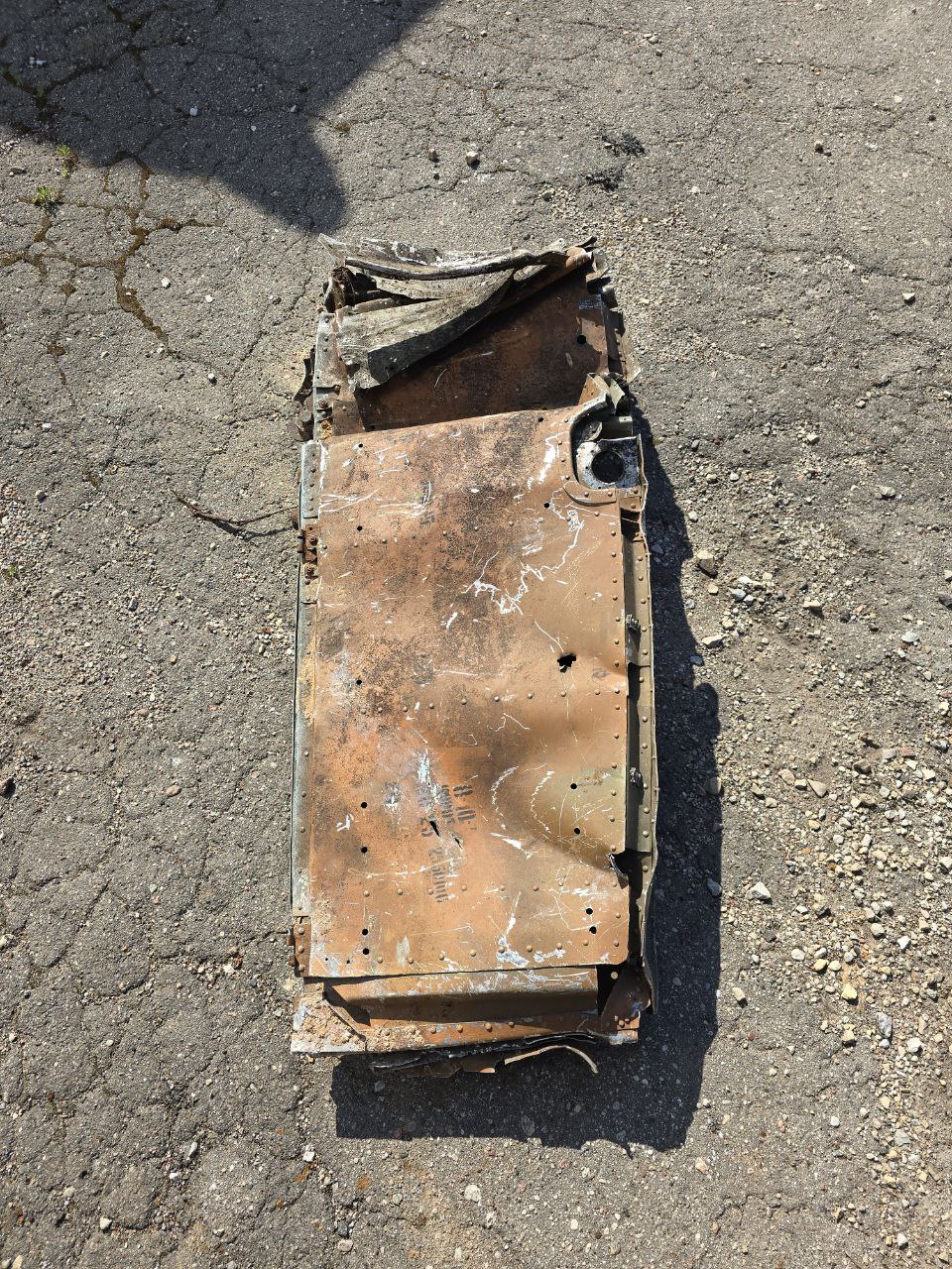 Part of shotdown IL2  120Х60 cm