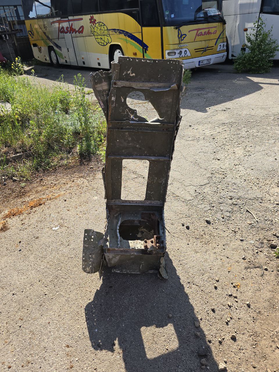 Part of shotdown IL2 125Х48 cm