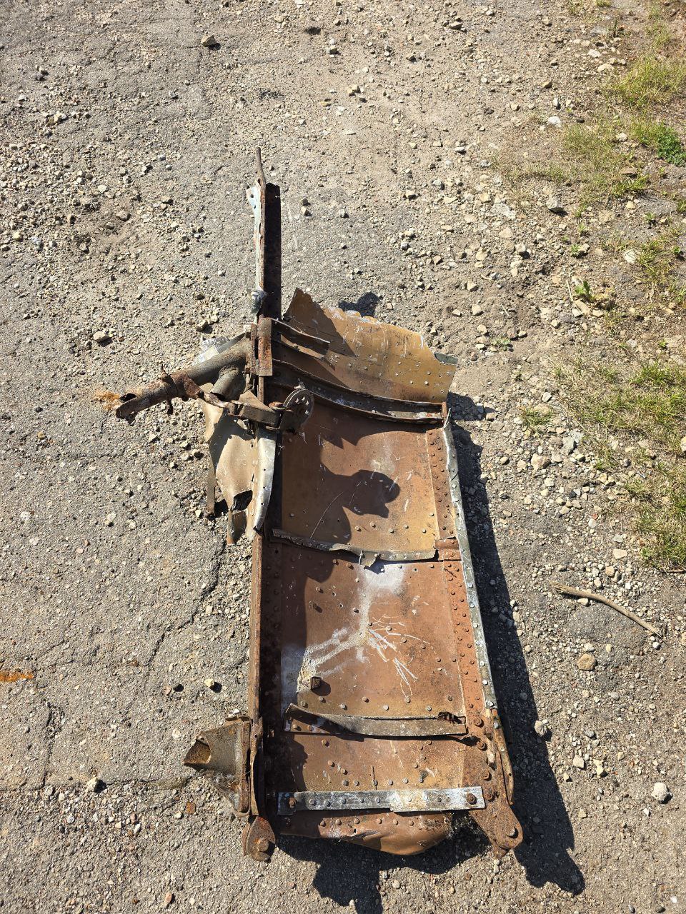 Part of shotdown IL2 121Х65 cm
