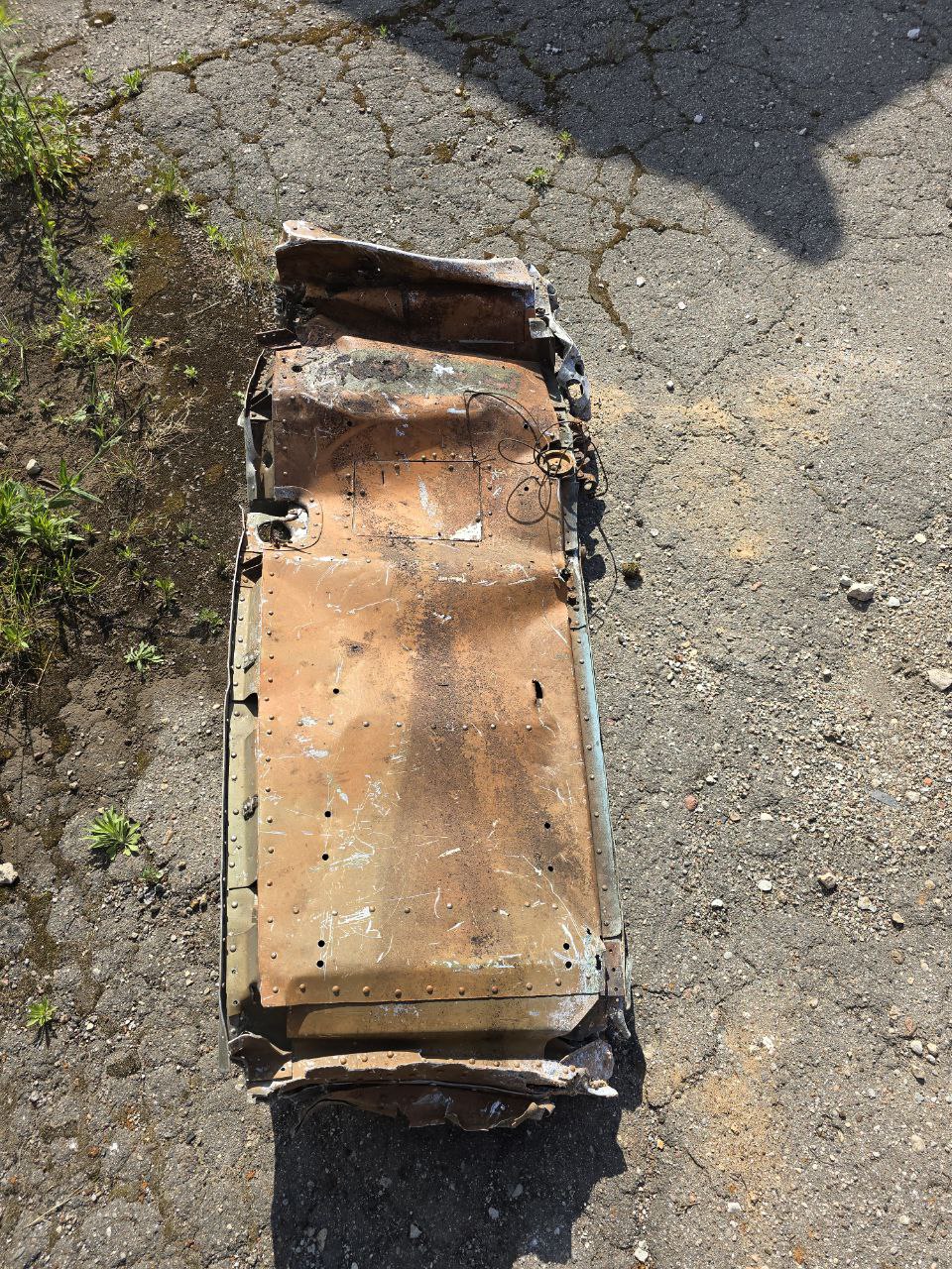 Part of shotdown IL2  120Х60 cm