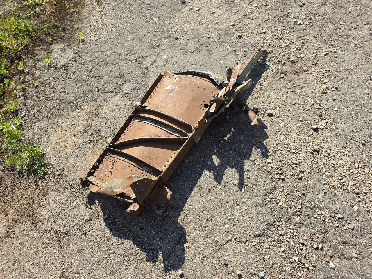 Part of shotdown IL2 121Х65 cm
