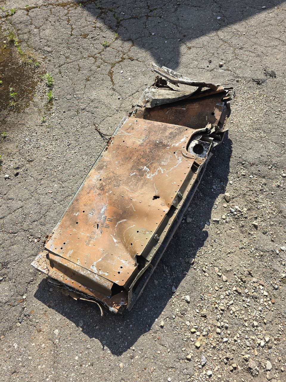 Part of shotdown IL2  120Х60 cm