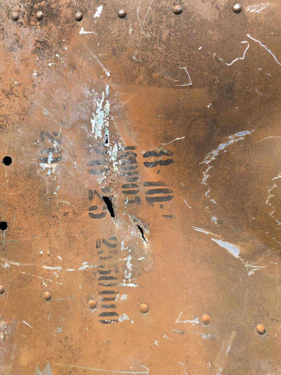Part of shotdown IL2  120Х60 cm