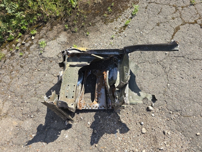 Part of shotdown IL2  80Х50 cm