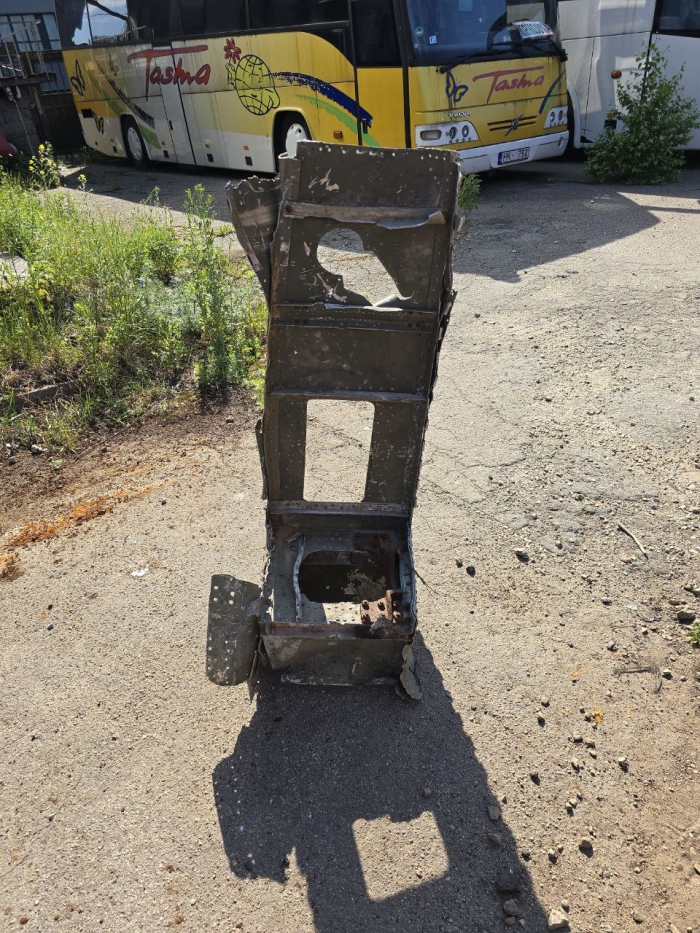 Part of shotdown IL2 125Х48 cm