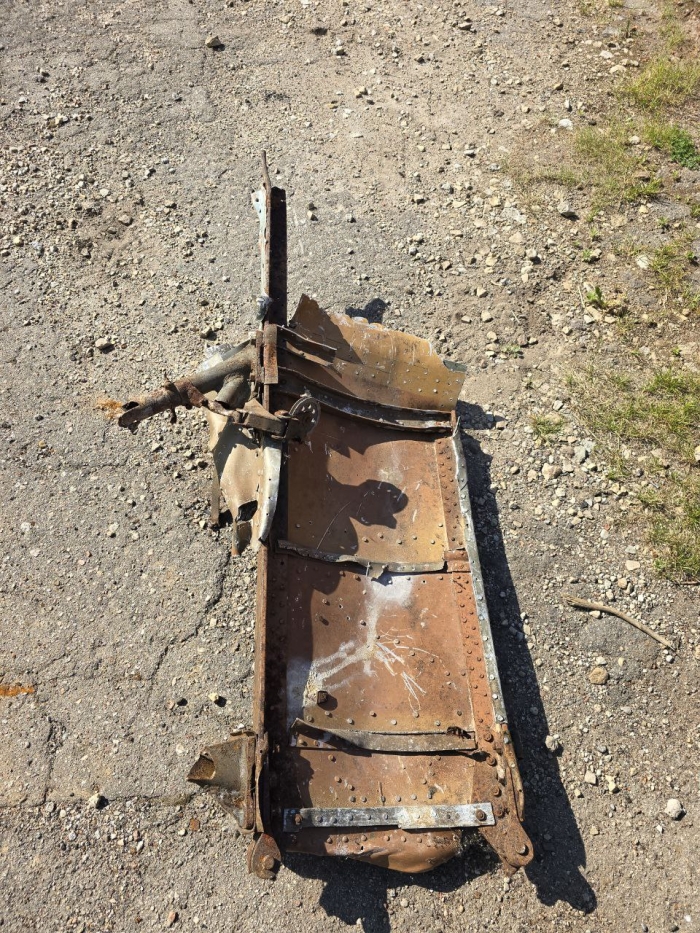 Part of shotdown IL2 121Х65 cm