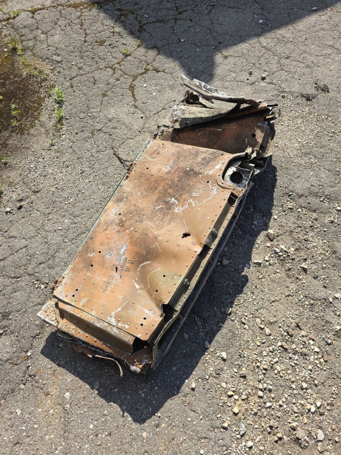 Part of shotdown IL2  120Х60 cm