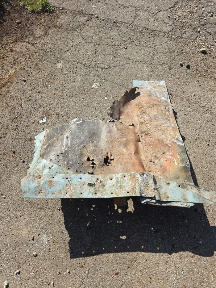Part of shotdown IL2  85Х80 cm