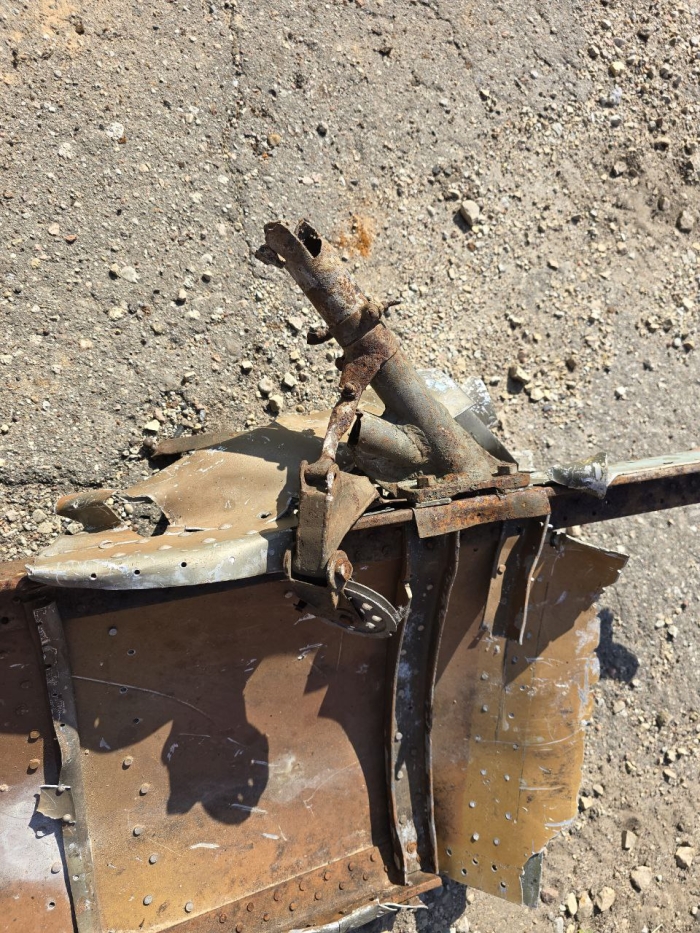 Part of shotdown IL2 121Х65 cm