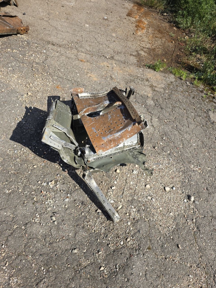 Part of shotdown IL2  80Х50 cm