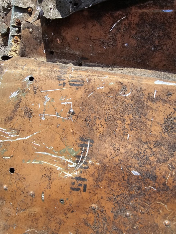 Part of shotdown IL2  120Х60 cm